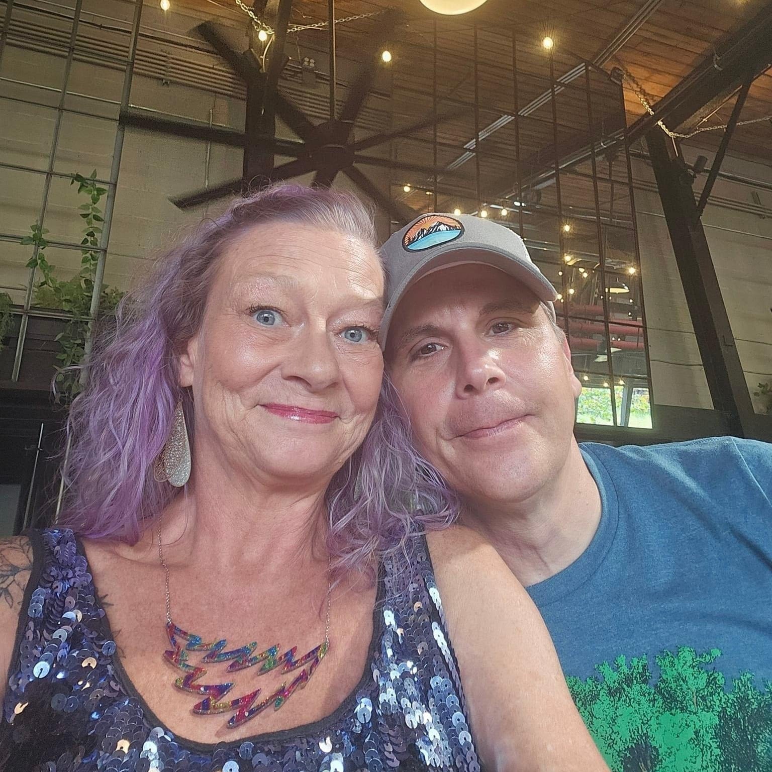 Swirled Glitter Lightning Bolt Necklace – Tie-Dye or Carnival Sparkle