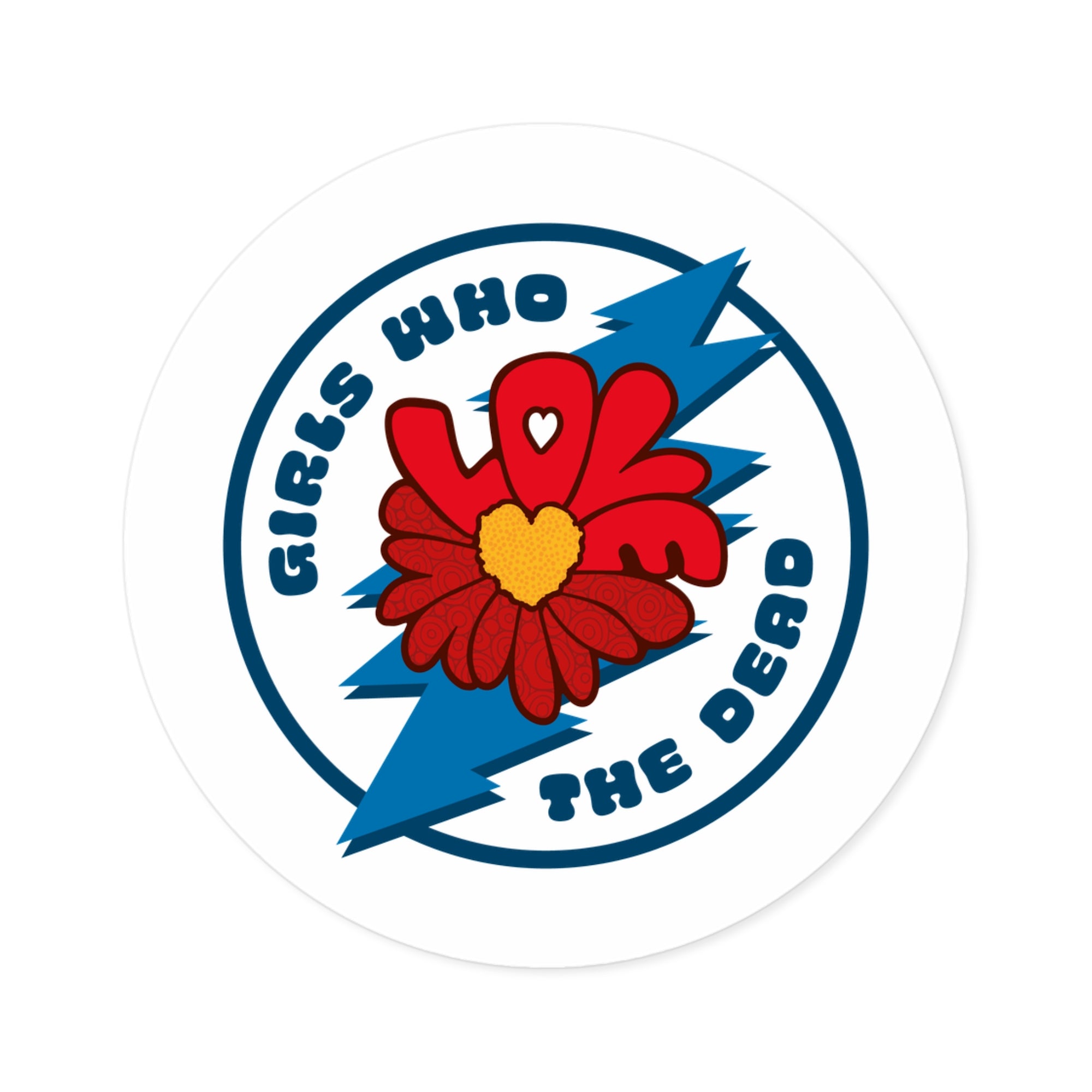 Girls Who Love the Dead 3-in Round Sticker